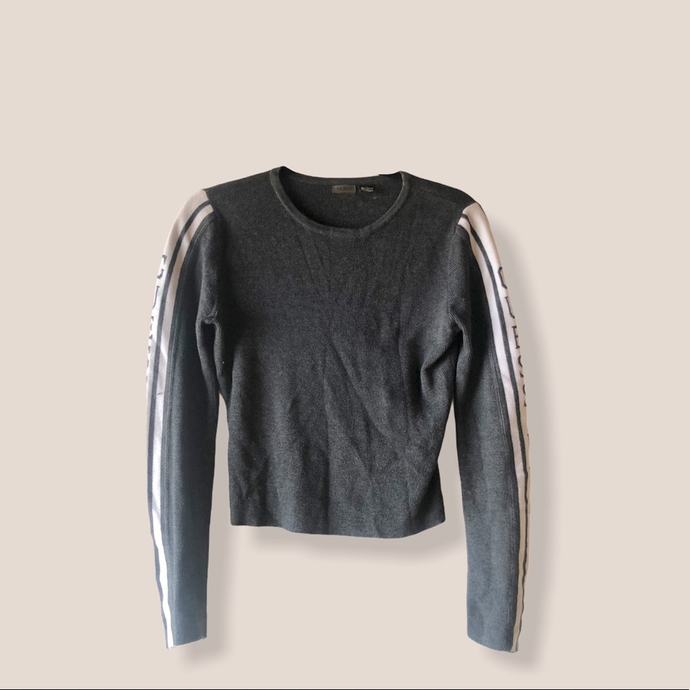 Guess logo gray long sleeve